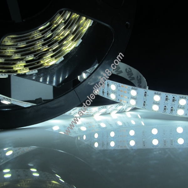 5M 5050 SMD Double Row 600 LED Warm White Waterproof Strip Light 120LED/M DC12V