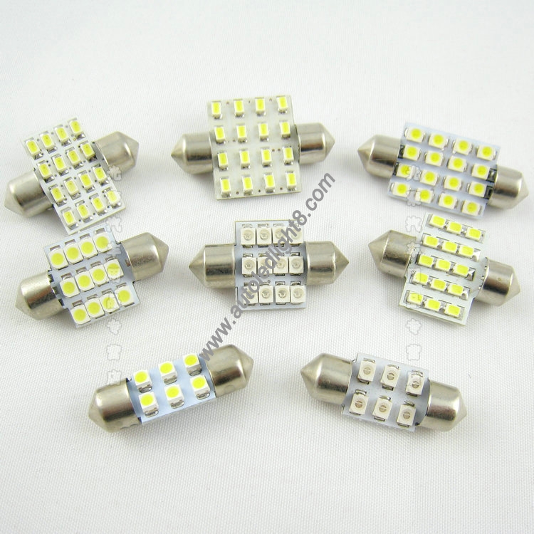 C5W 1210 12 SMD LED Interior Reading Lights Festoon Dome Lamps 