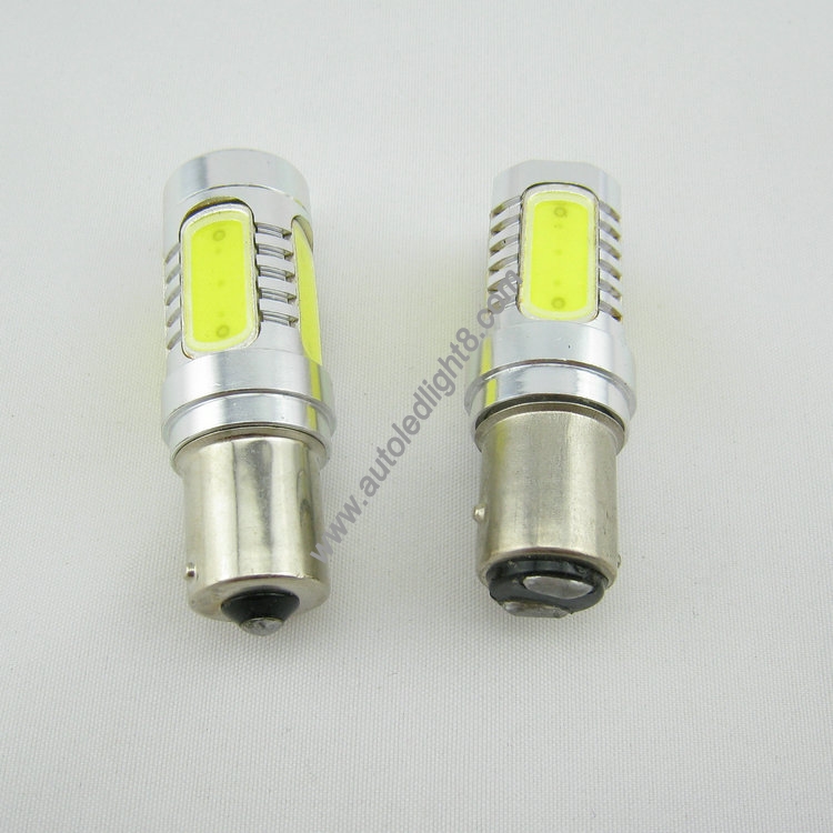 White 1157 BAY15D 7.5W Cree High Power Car Signal Tail Turn LED Light Bulb 12V