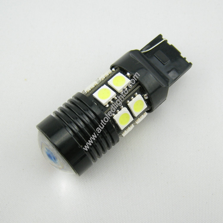 7W CREE Q5 + 12 SMD LED Car Turn Signal Brake Stop Reverse Back Up Light Bulb