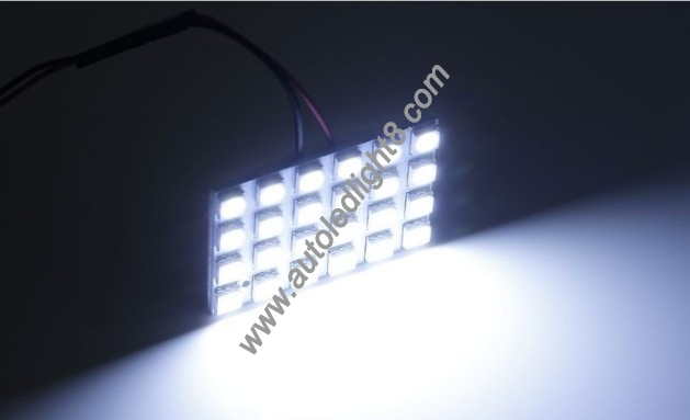 T10 BA9S Festoon Dome Panel 24SMD 5050 3 Chips LED Lights