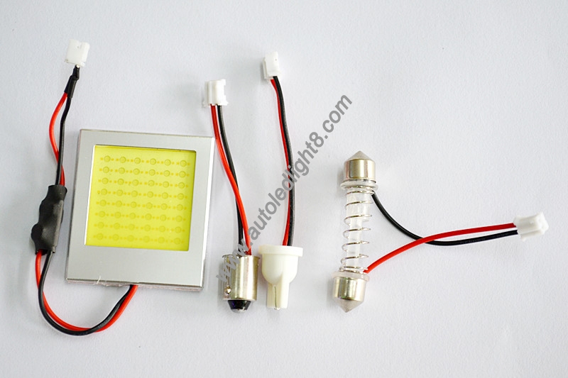 36led White Color COB Dome Festoon Lamp LED Light Panel With T10/BA9s /festoonAdapter