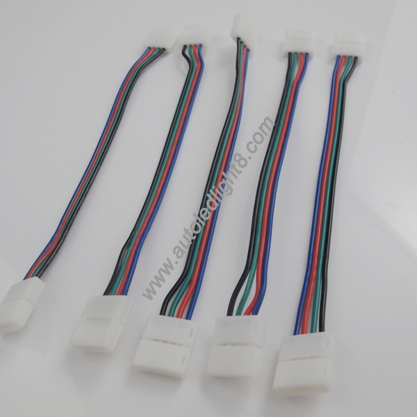 ​ 4pin RGB Led Strip Connector Adapter with 10cm Cable for 5050strips