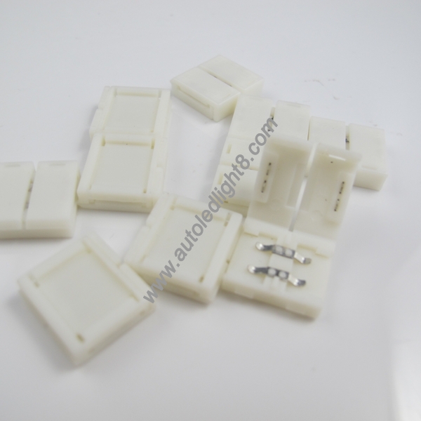 Mini 2Pin 10mm For 5050 5630 LED single color Strip Solderless Connector