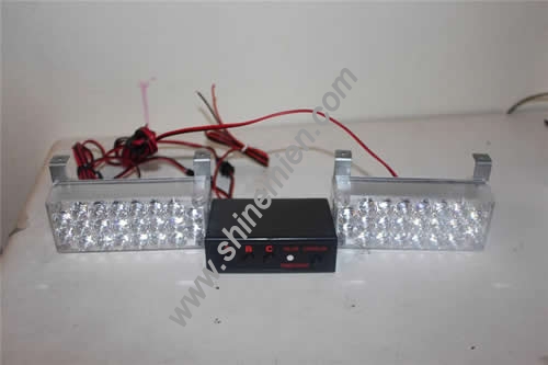 2 X 22 LED White Auto Strobe Flash Lights Grill Decorated Light 3 Mode NEW