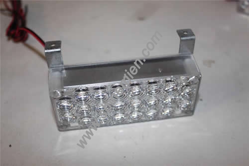 2 X 22 LED White Auto Strobe Flash Lights Grill Decorated Light 3 Mode NEW