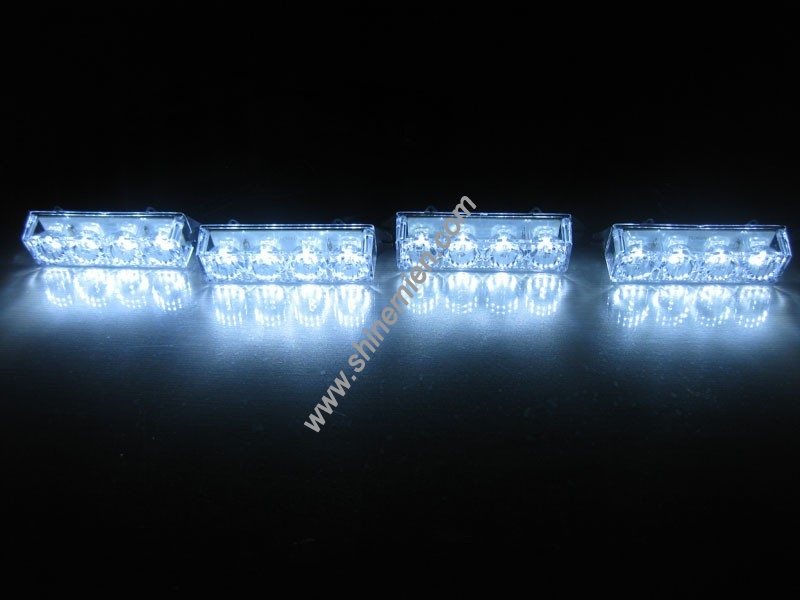 Emergency Strobe Warning Flash Led 4x4 High Power Grill Light LightBar 16W White