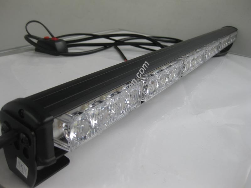 Emergency Fireman Led Truck High Power Lightbar 24leds 24W Strobe Dash Deck 26inch Amber/White