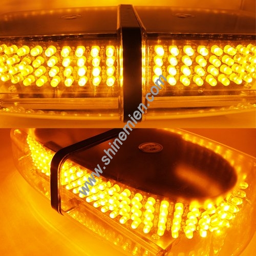 New amber led strobe light bar 240 Led High power Police Fireman Firefighter Car Vehicle Roof Emerge