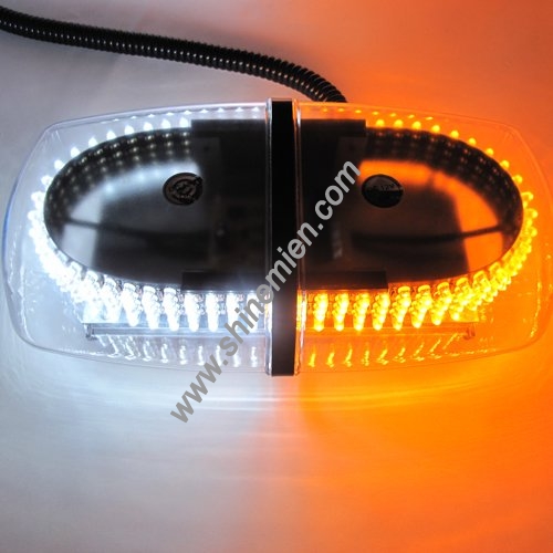 240 LED Vehicle Roof Top Emergency Hazard Warning Strobe Light -Amber White