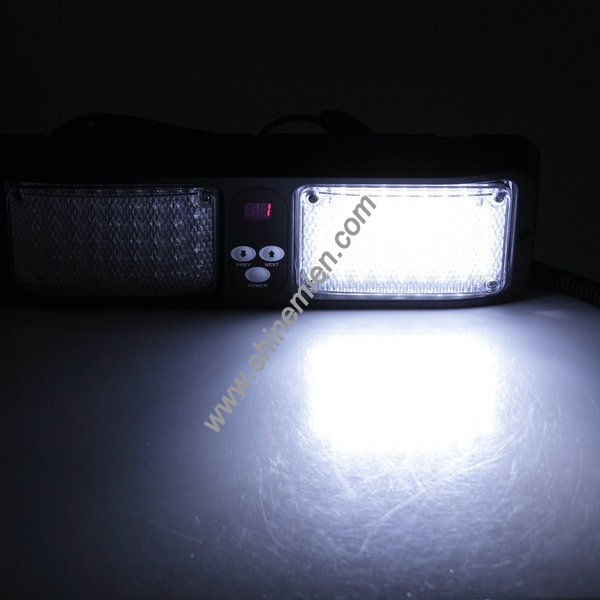 86LED Super Bright Car Truck Emergency LED Visor Lights Strobe Light Amber&White