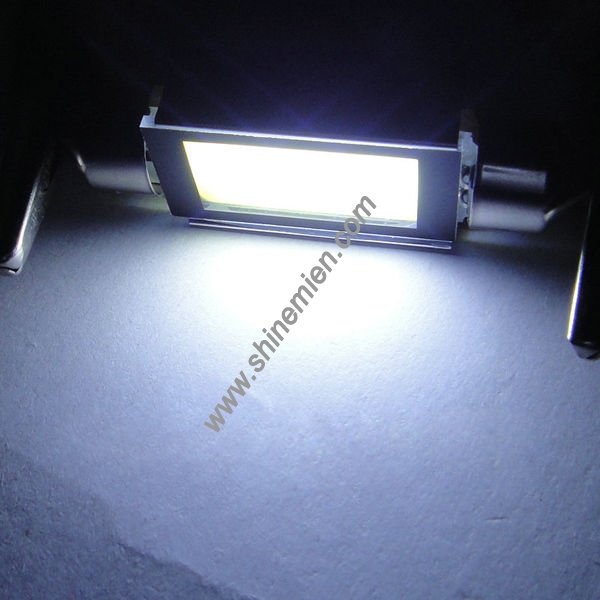 36mm COB 3Chips SMD LED 3W Dome Festoon Interior Panel Light Aluminum Shell2x 31mm COB 2Chips SMD LE