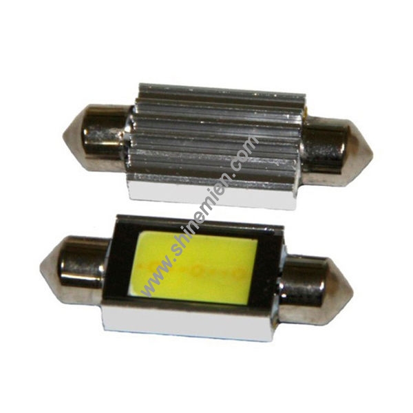 31/36/39/42 mm COB  Dome Festoon Interior Panel Light Aluminum Shell2x 31mm COB 2Chips SMD LED 2W Do