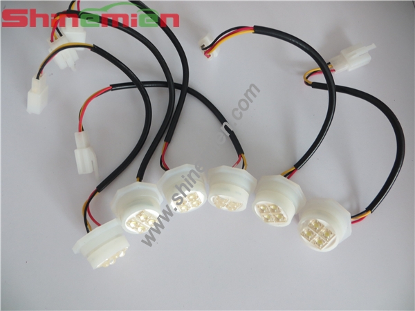 6 head 24 led hide away strobe lights Flashing Hide Away Light 12v Lightbar Truck Recovery Strobe la