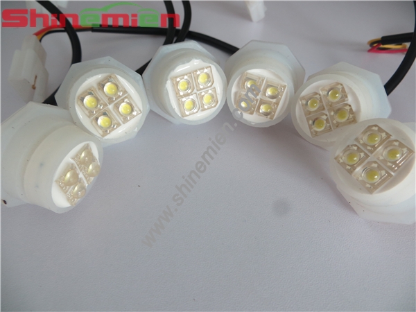 6 head 24 led hide away strobe lights Flashing Hide Away Light 12v Lightbar Truck Recovery Strobe la