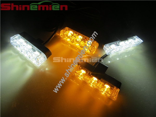 NEW CAR LED 16LED 1W/LED EMERGENCY STROBE GRILL LIGHT 