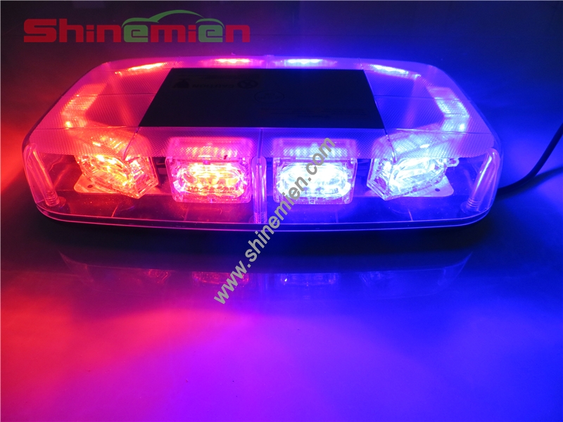 Strobe Emergency Warning Car Roof Top Light 30LED Red Blue with Magnetic Base 