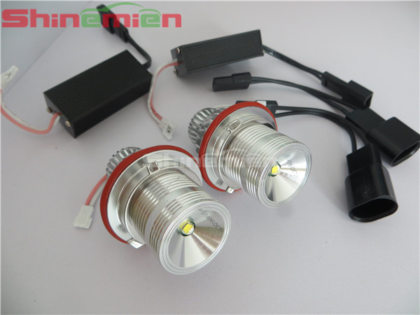 White LED Angel Eyes Marker Bright 10W light For X5 BMW E39 E53 E60 E63 E87