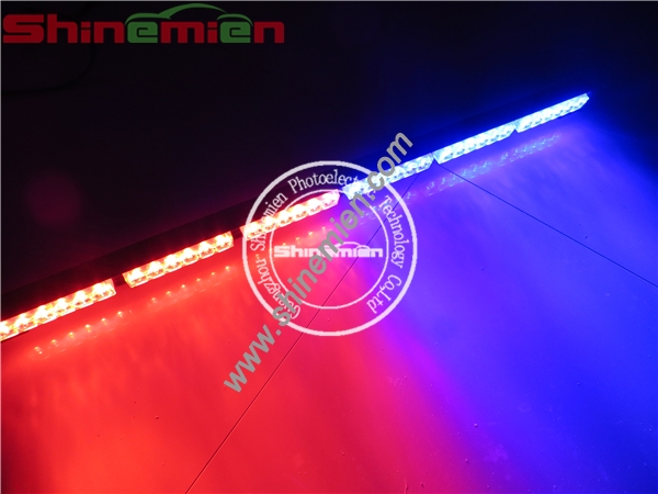 36led 38inch Red and Blue Emergency Traffic Advisor Flash Strobe Light Bar Warning