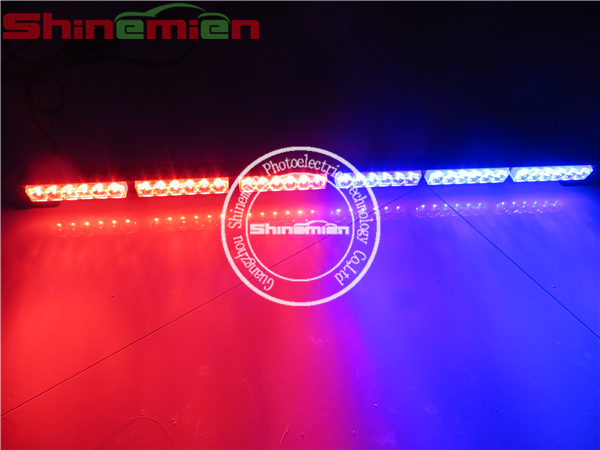 36led 38inch Red and Blue Emergency Traffic Advisor Flash Strobe Light Bar Warning