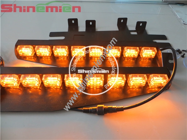 48 LED Warning Strobe Light LED Split Visor Light emergency vehicle Strobe Lights