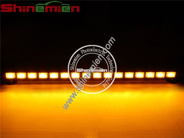 Traffic Advisor Led Emergency Warning Deck Lightbar 47inch 48leds Strobe White Amber