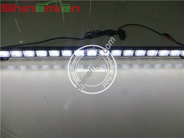 Traffic Advisor Led Emergency Warning Deck Lightbar 47inch 48leds Strobe White Amber