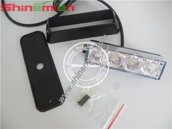 Super High Intensity 4 LED Surface Mount Emergency Strobe Lightheads 