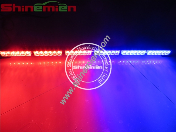 38inch 36LED Yellow/Amber 7 Modes Traffic Advisor Emergency Warning Vehicle Strobe Light Bar Kit