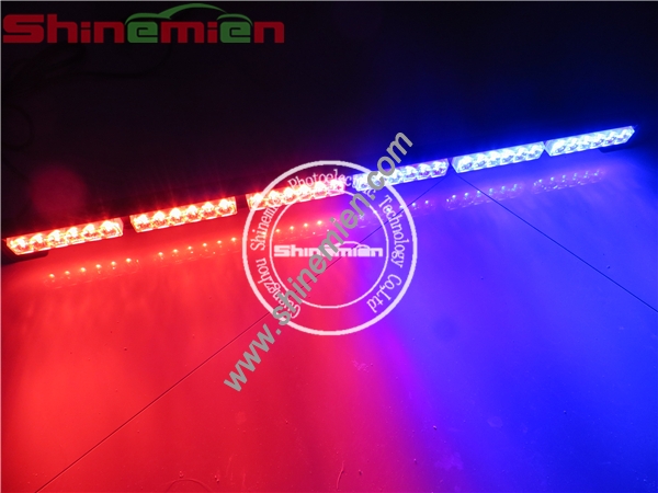 38inch 36LED Yellow/Amber 7 Modes Traffic Advisor Emergency Warning Vehicle Strobe Light Bar Kit