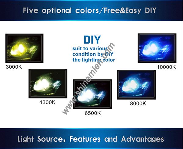 G6 LED headlight diy the lighting colors 3000k-10000k led headlight 22w 3000lm h4 high power led hea