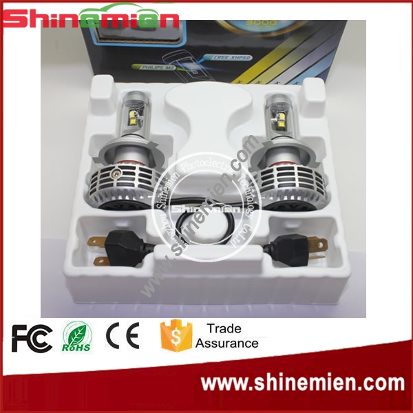 2015 NEWEST HB4 9006 G6 LED headlight all in one no fan fanless design 3000K 4300K 6500K 8000K 10000