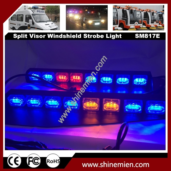 48 LED Emergency Led Warning Strobe Visor Lamp Windshield Light bar