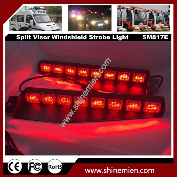 48 LED Emergency Led Warning Strobe Visor Lamp Windshield Light bar