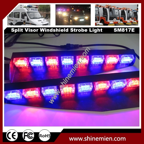 48 LED Emergency Led Warning Strobe Visor Lamp Windshield Light bar