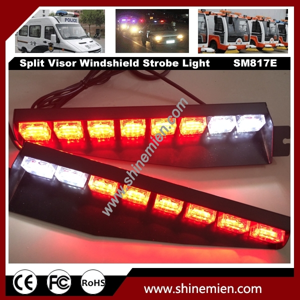 48 LED Emergency Led Warning Strobe Visor Lamp Windshield Light bar