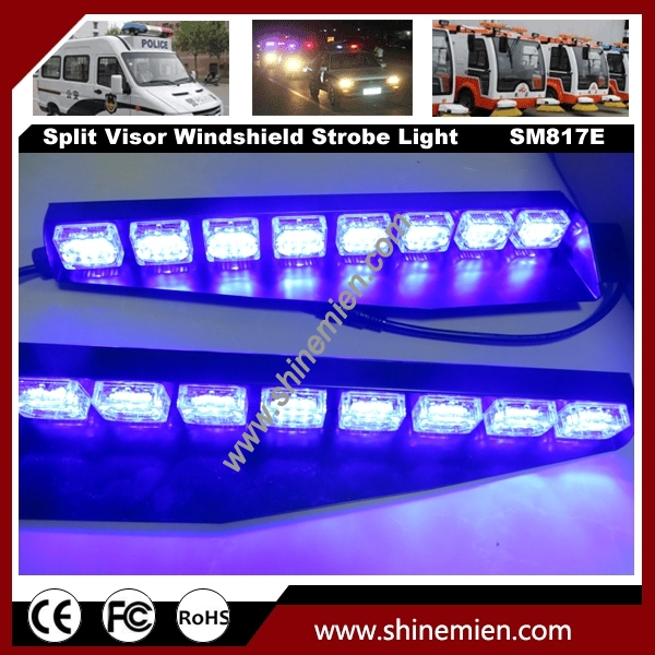 48 LED Emergency Led Warning Strobe Visor Lamp Windshield Light bar