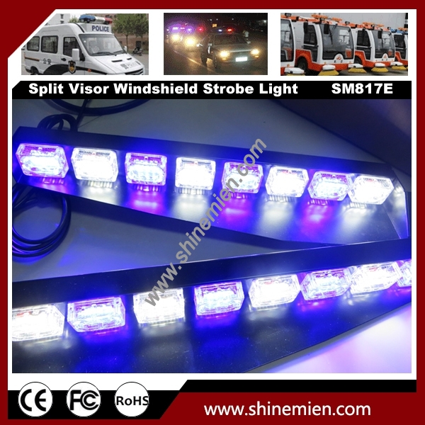 48 LED Emergency Led Warning Strobe Visor Lamp Windshield Light bar