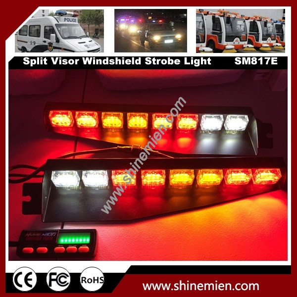 48 LED Emergency Led Warning Strobe Visor Lamp Windshield Light bar