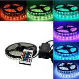 5m SMD 5050 300 LED RGB Strip Light Flexible Waterproof +IR remote+12V Power