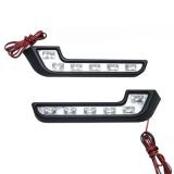  6LED Super White Car Driving Lamp Fog 12v Universal DRL Daytime Running Light