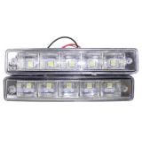 White 5 LED Daytime Running DRL Day Light Universal Exterior Car Front Light