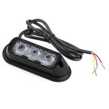 DC 12V 3W Waterproof 3 LED Car Truck Emergency Flash Strobe Bulb White Light