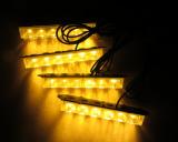 DC12V 24W 1W LED Car Grill Lights 4*6pcs Flux High Brightness LED Strobe Light 