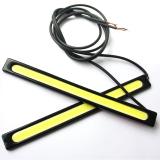 New 17cm General 6W Super Bright COB Bulb Car LED White Daytime Running Light DRL Driving Lamp Black