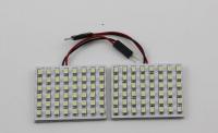 48 SMD 3828 LED Panel Car Festoon Light Lamp Pair T10 BA9S Adapter 12V 