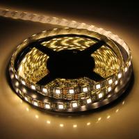 Waterproof 5M Black PCB SMD 5050 300 warm White LED Flexible Strip Light 12V