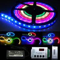 NEW  5/10/20/30M  1812 IC  Magic Dream Color 240 LED Strip 133Change+RF Remote  