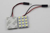 Universal T10 / Festoon 12 SMD LED Interior Dome / Map Light Bulb Panel - White