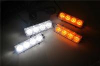  4x4 16 LED Car Truck Strobe Emergency Hazard Grill lights white amber